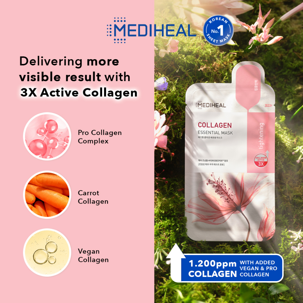 Mediheal Essential Mask - Collagen Tightening (Pink) Mediheal Essential Mask - Collagen Tightening (Pink)