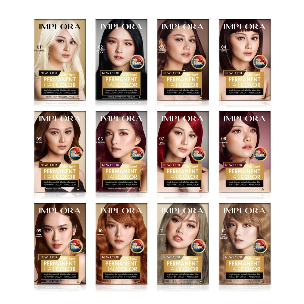 Implora Permanent Hair Color 05 BROWN (Semir Rambut)