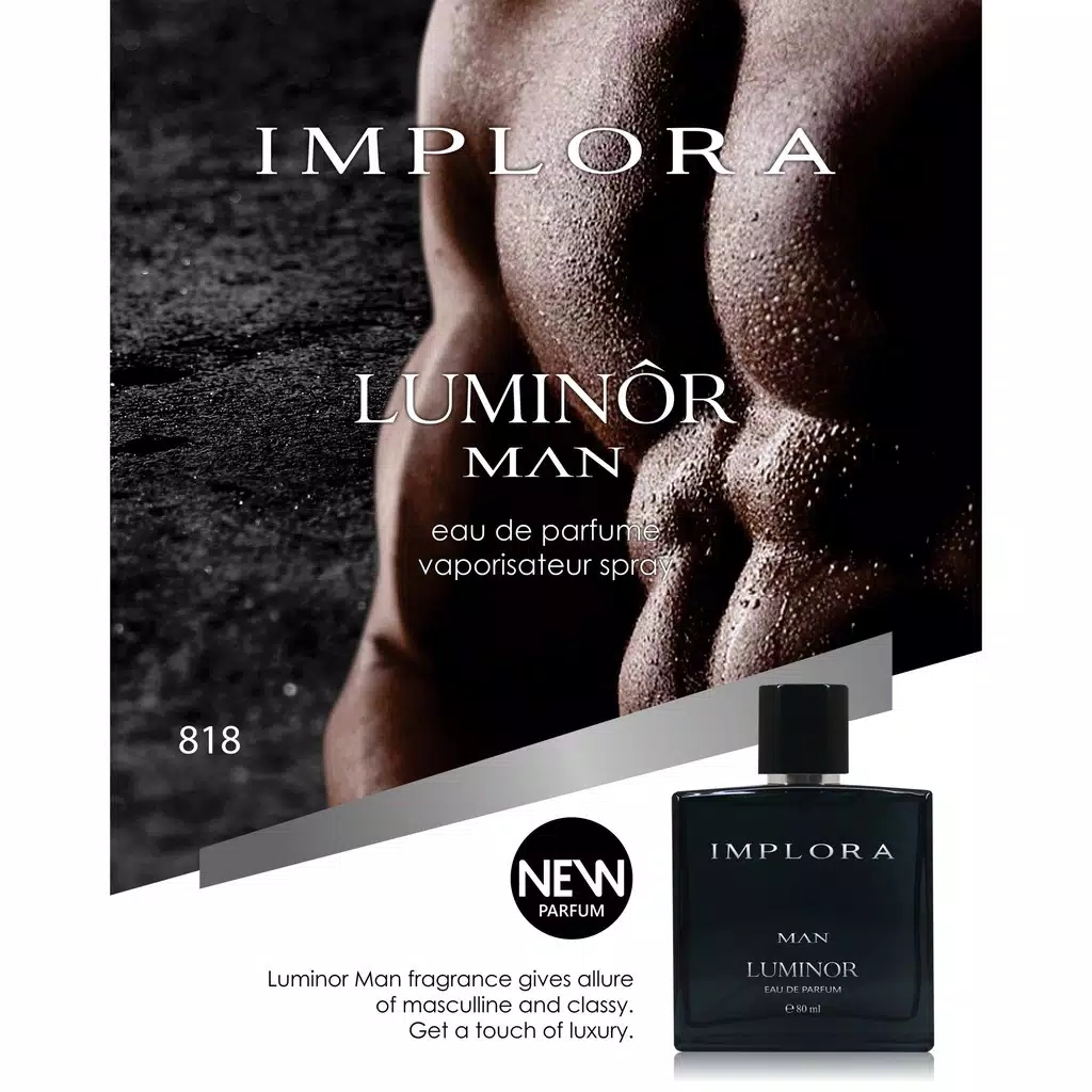 Implora Parfum Luminor Man 80ml (818) * Implora Parfum Luminor Man 80ml (818) *