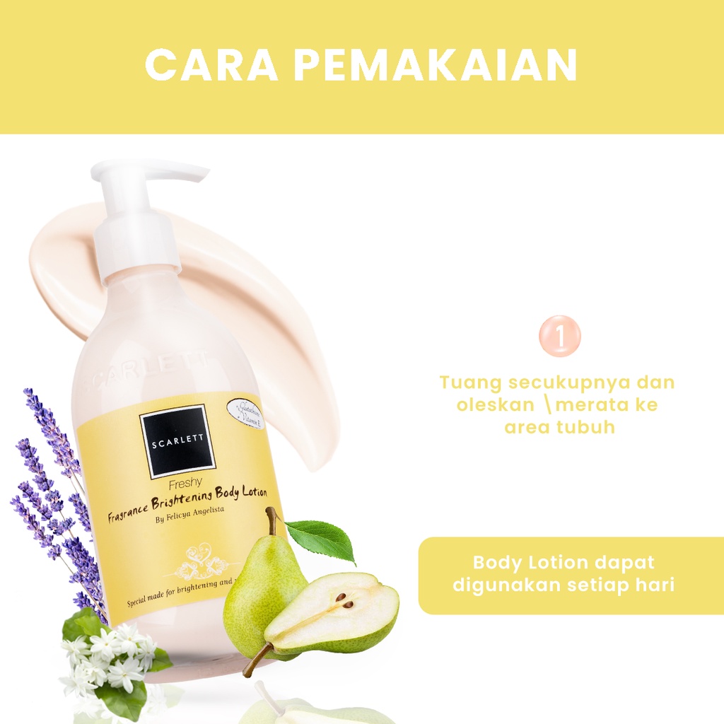 SCARLETT Body Lotion Freshy (Kuning)