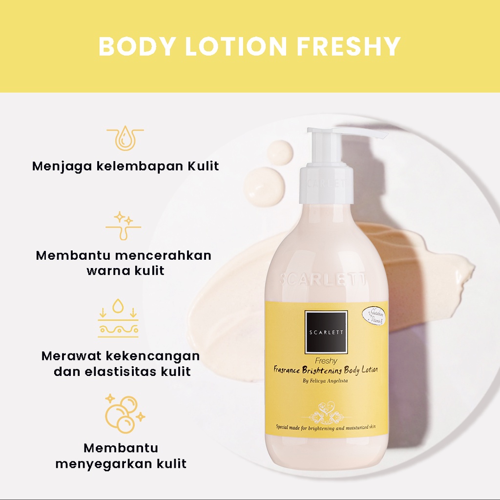 SCARLETT Body Lotion Freshy (Kuning)