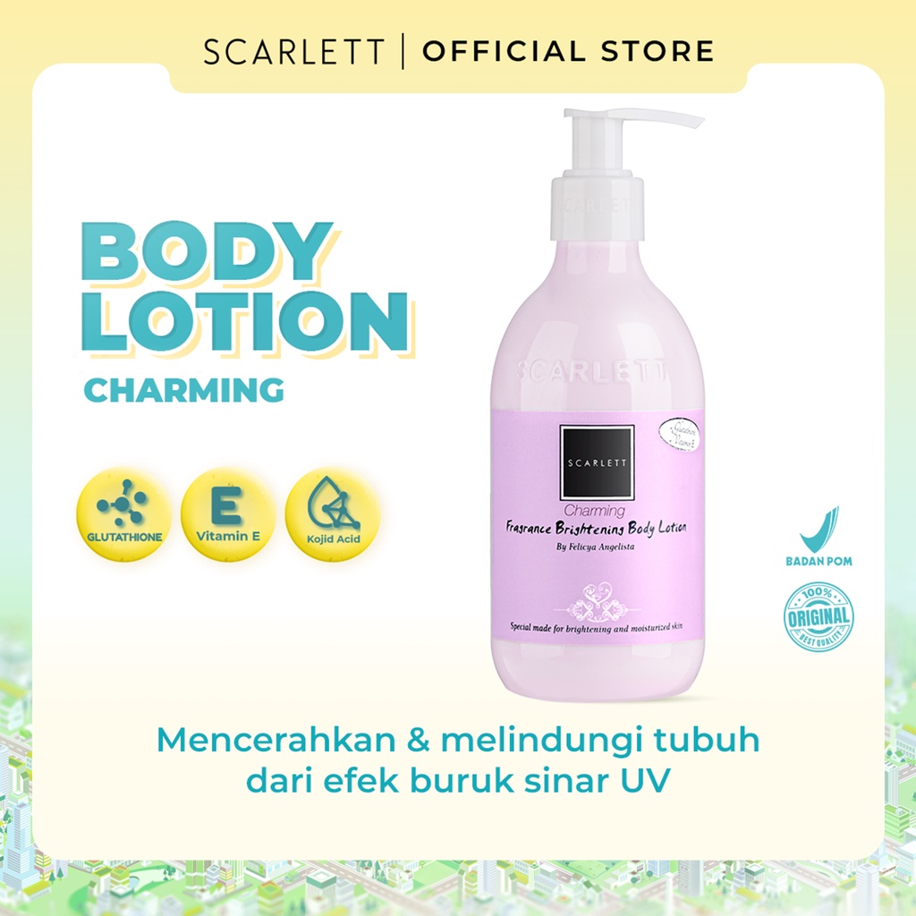 SCARLETT Body Lotion Charming (Ungu)