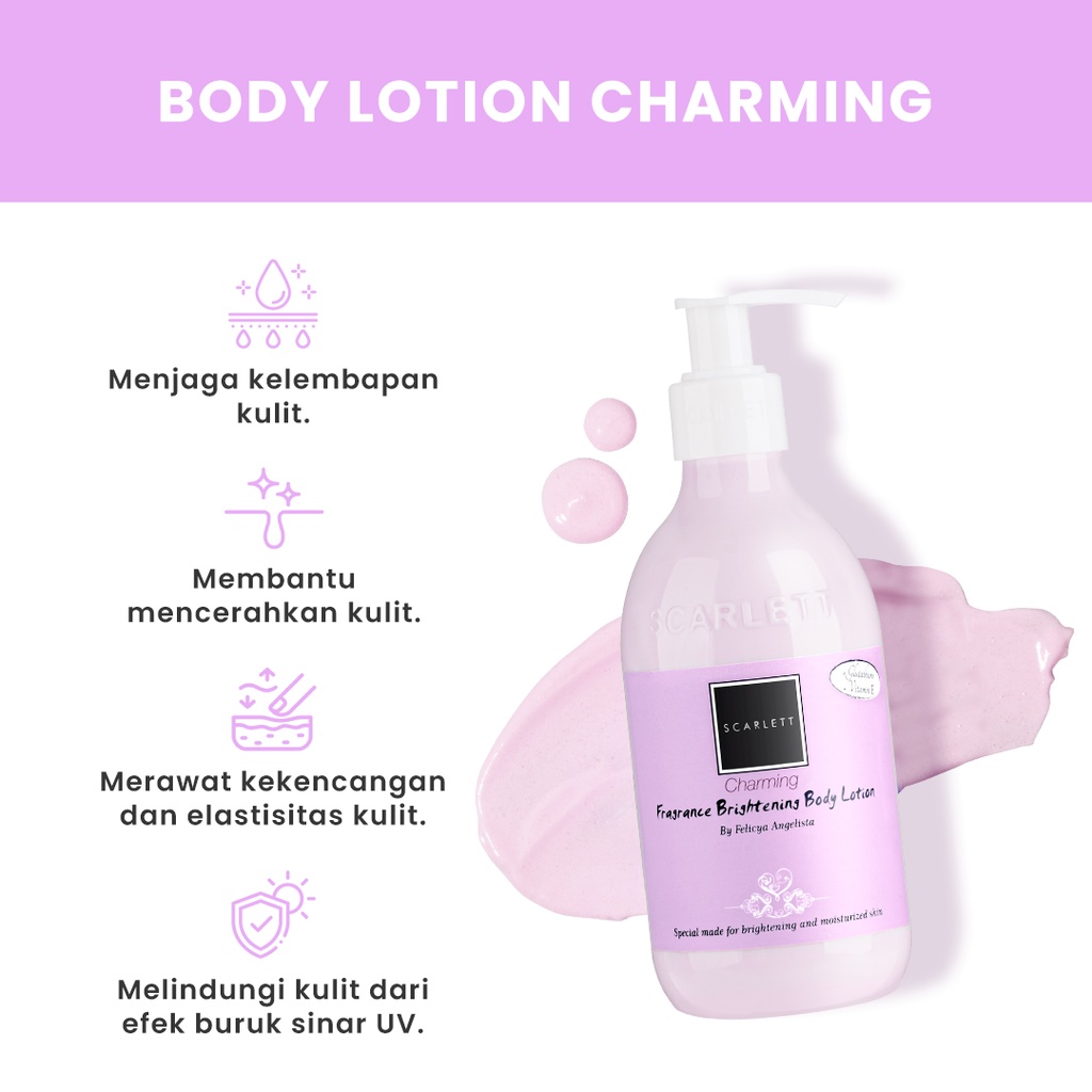 SCARLETT Body Lotion Charming (Ungu)