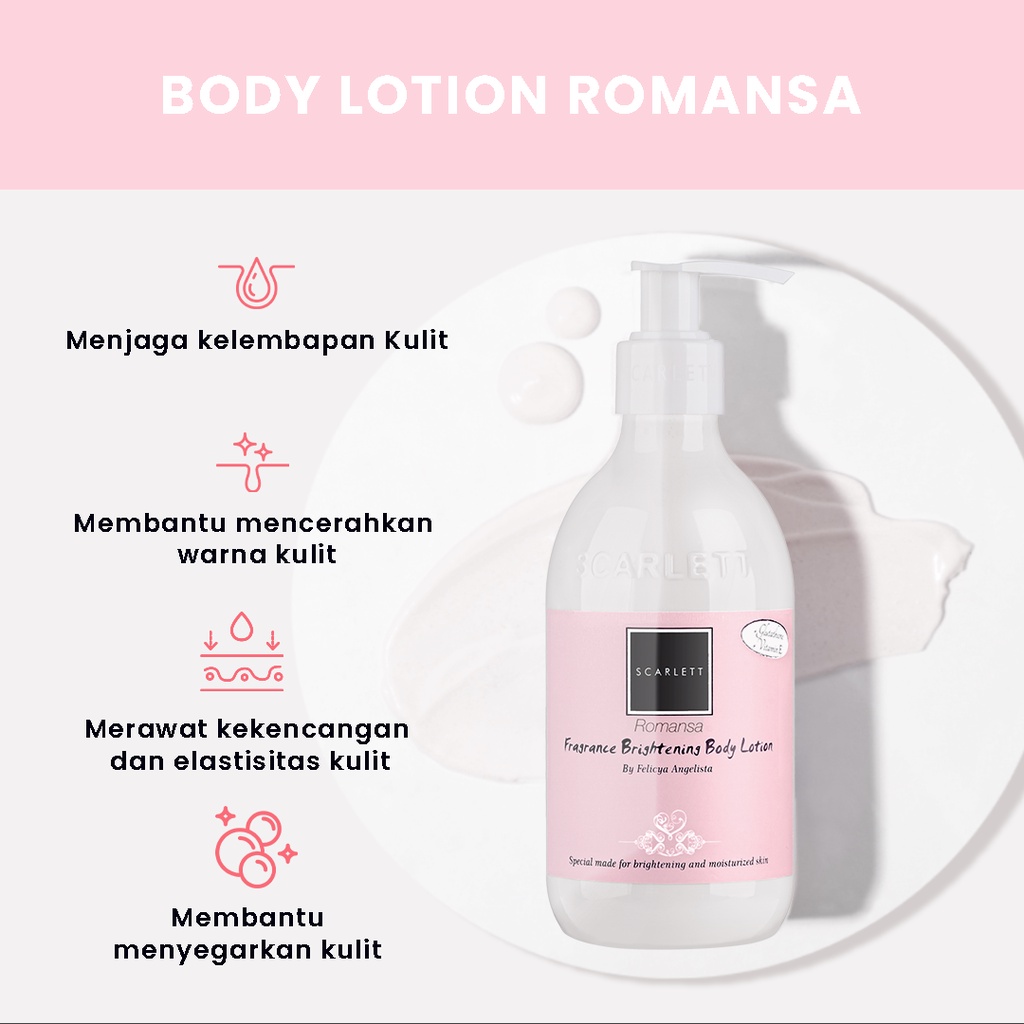 SCARLETT Body Lotion Romansa (Pink)