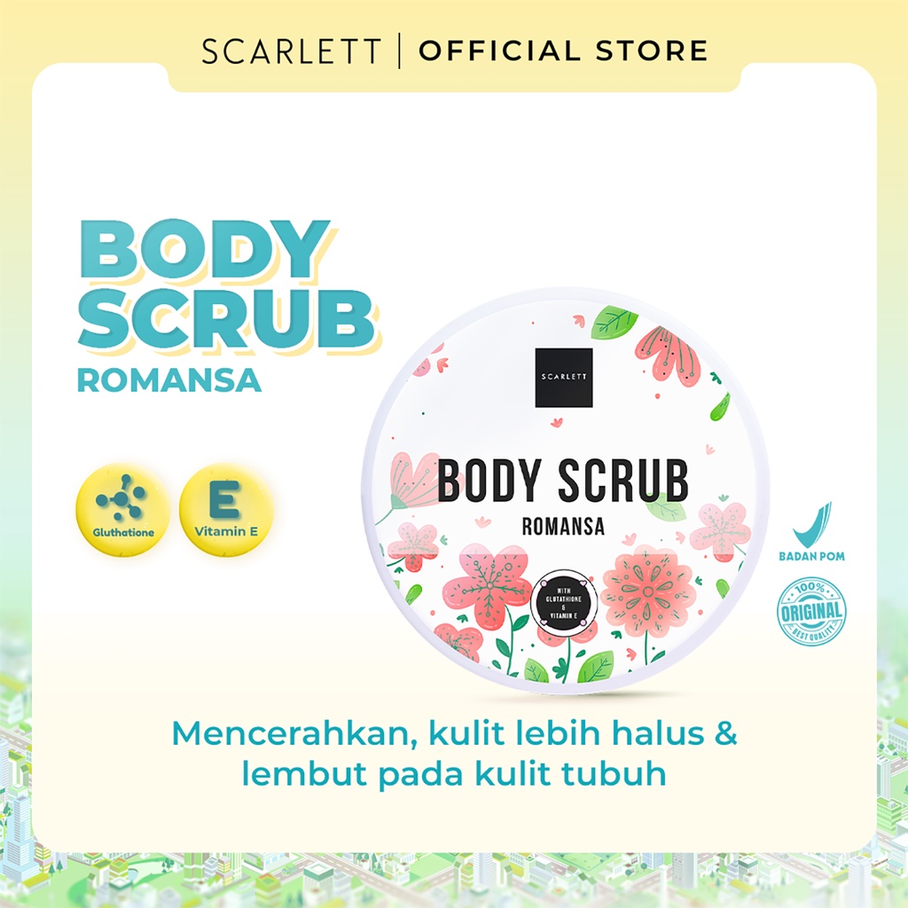 Scarlett Body Scrub Romansa 8031