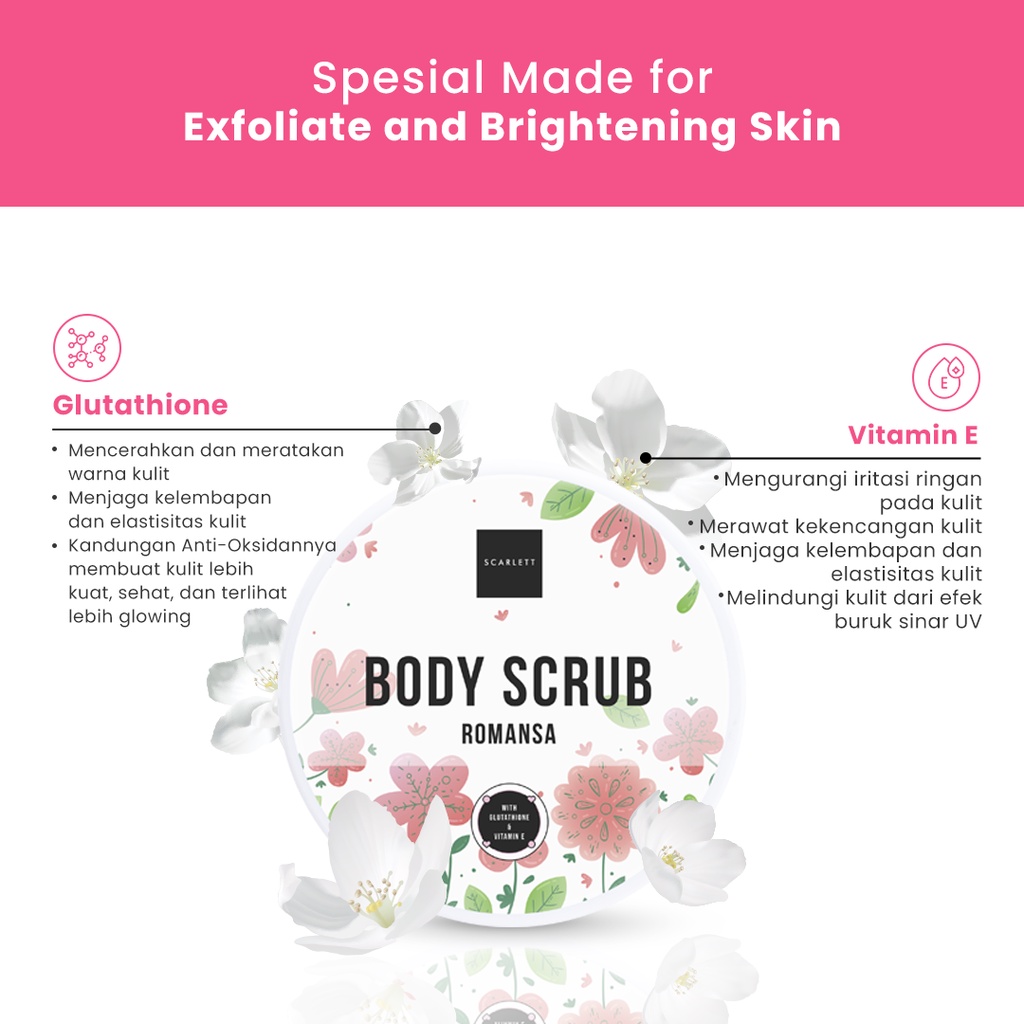 SCARLETT Body Scrub Romansa