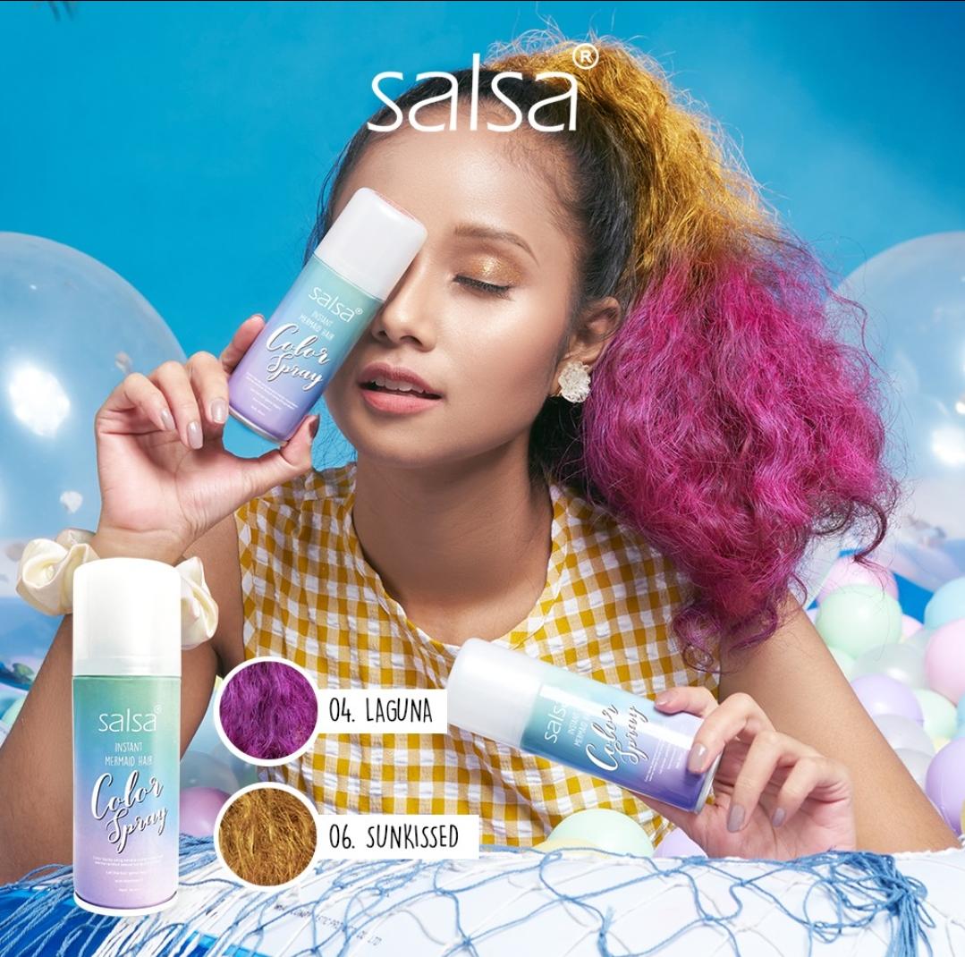 SALSA Instant Mermaid Hair Color Spray 01 Jewel (Silver)