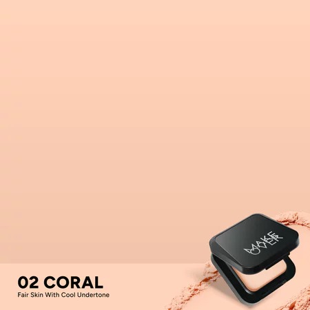 Make Over Perfect Cover Powder Foundation 10gr - 02 Coral (C12)