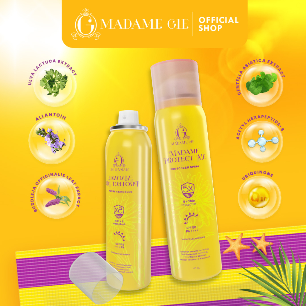 Madame Gie Protect Me Sunscreen Spray SPF50+ PA++++ 100ml Madame Gie Protect Me Sunscreen Spray SPF50+ PA++++ 100ml