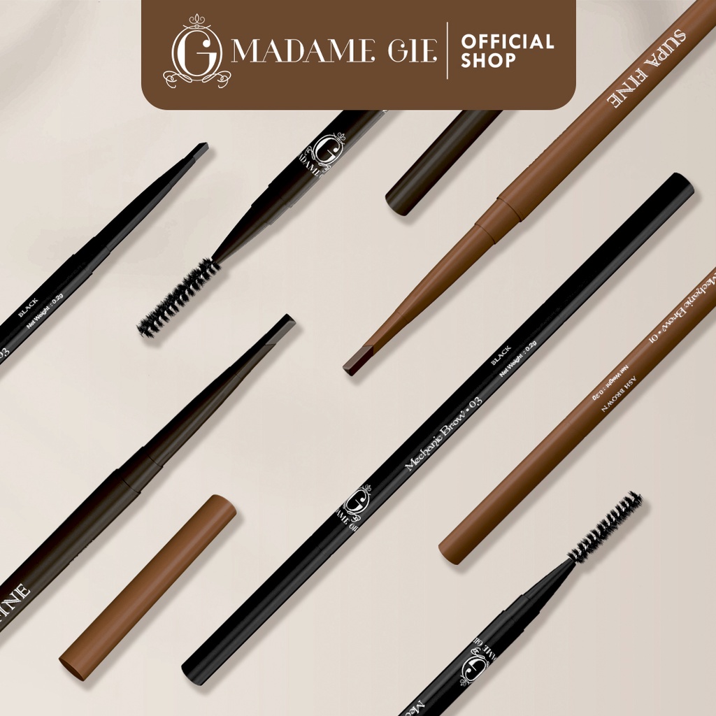 Madame Gie Supa Fine Thin Eyebrow Mechanic 01 Ash Brown Madame Gie Supa Fine Thin Eyebrow Mechanic 01 Ash Brown