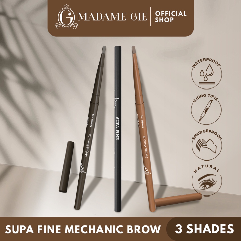 Madame Gie Supa Fine Thin Eyebrow Mechanic 03 Black Madame Gie Supa Fine Thin Eyebrow Mechanic 03 Black