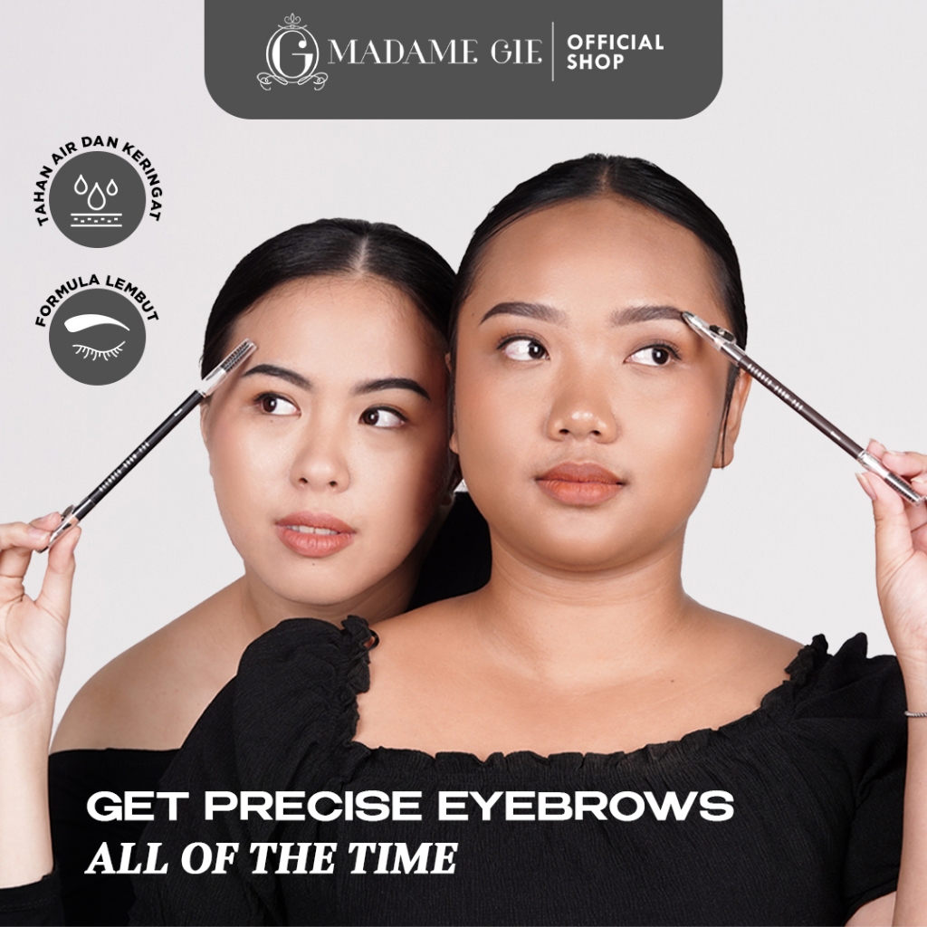 Madame Gie Blended Brow Pro 1.2gr (Pensil Alis) - Black