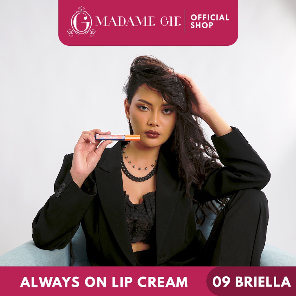 Madame Gie x Shopee - Always On Lip Cream - 09 Briella