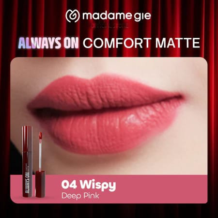 Madame Gie Always On Comfort Matte Lip Cream 2.2gr - 04 Wispy