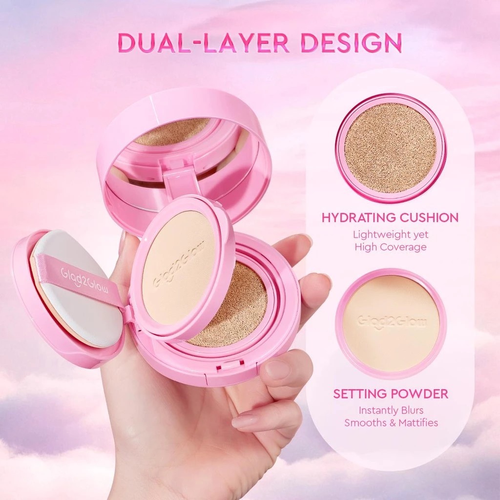 Glad 2 Glow 2in1 Perfect Pair Cushion Powder - 03 Custard