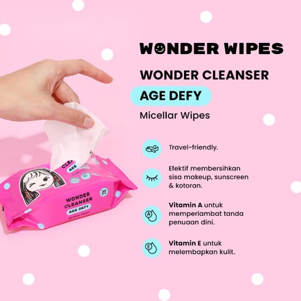 Wonder Wipes - Wonder Cleanser Age Defy Micellar Wipes 30pcs