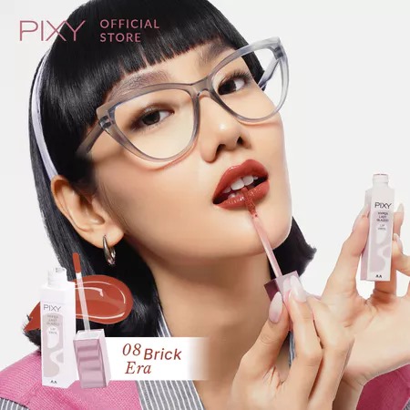 Pixy Hyperlast Glazed Lip Vinyl 3gr - 08 Brick Era