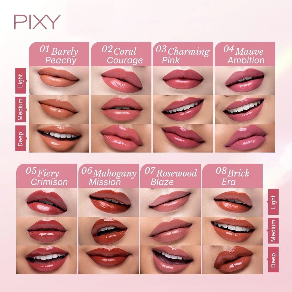 Pixy Hyperlast Glazed Lip Vinyl 3gr - 08 Brick Era
