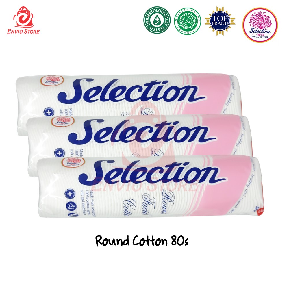 Selection Round Facial Cotton 80s (Kapas Bulat)