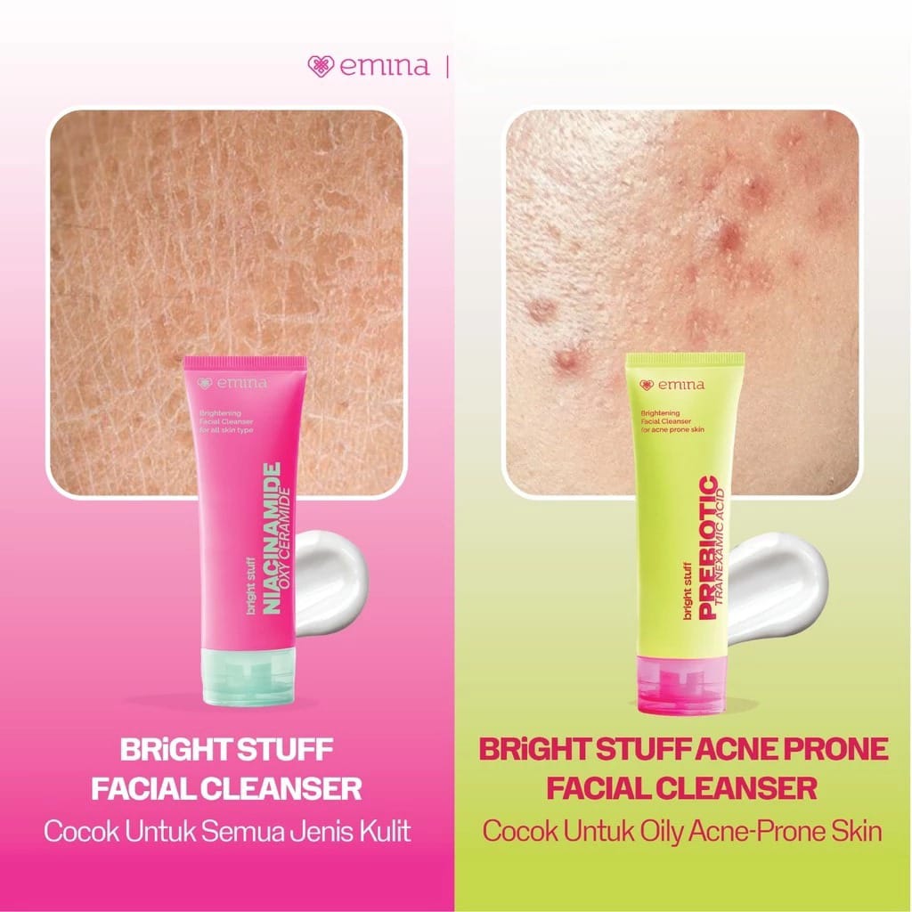 Emina Bright Stuff Niacinamide Oxy Ceramide Face Wash 100ml