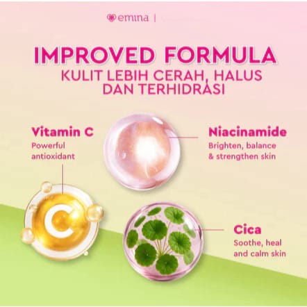 Emina Bright Stuff All Day Glow Tone Up Gel SPF15 PA+++ 20ml