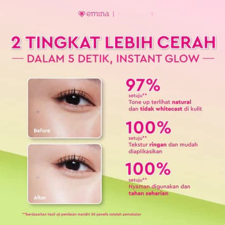 Emina Bright Stuff All Day Glow Tone Up Gel SPF15 PA+++ 20ml