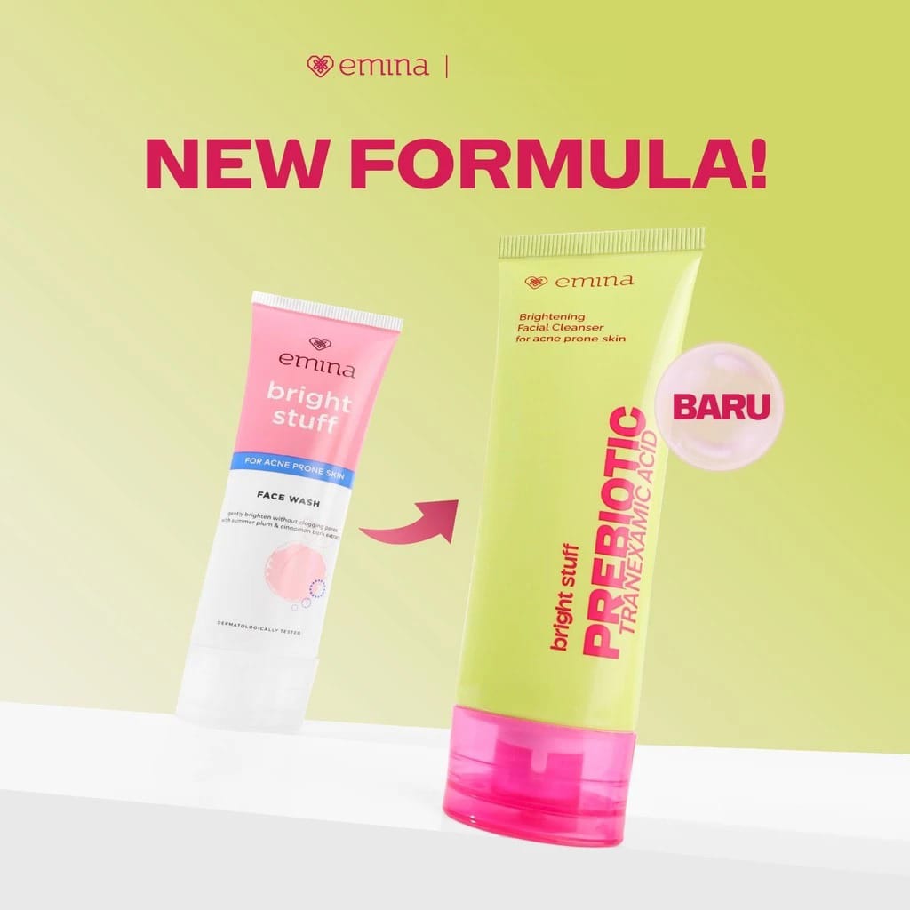 Emina Bright Stuff for Acne Prone Skin Prebiotic Tranexamic Acid Face Wash 50ml