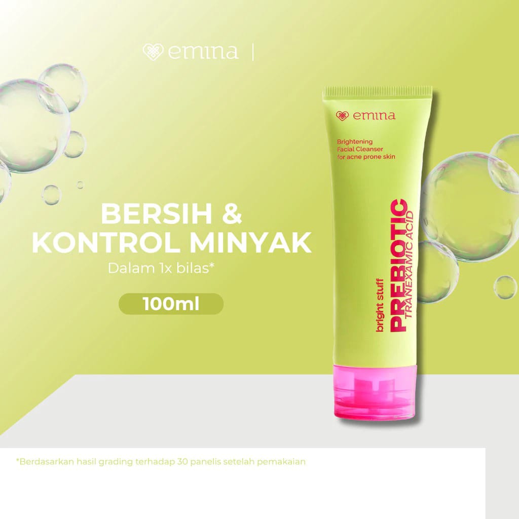 Emina Bright Stuff for Acne Prone Skin Prebiotic Tranexamic Acid Face Wash 100ml Emina Bright Stuff for Acne Prone Skin Prebiotic Tranexamic Acid Face Wash 100ml