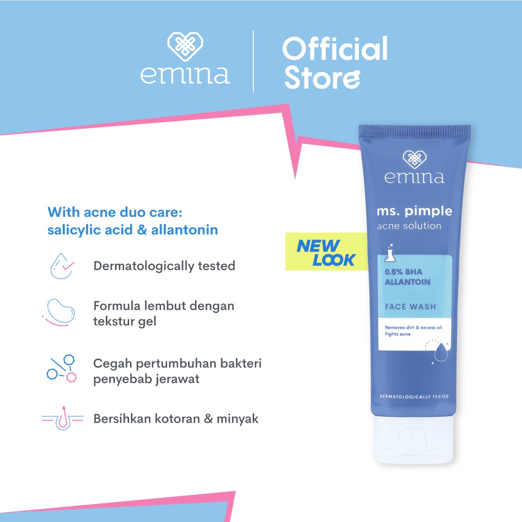 Emina Ms. Pimple Acne Solution Face Wash 50mL