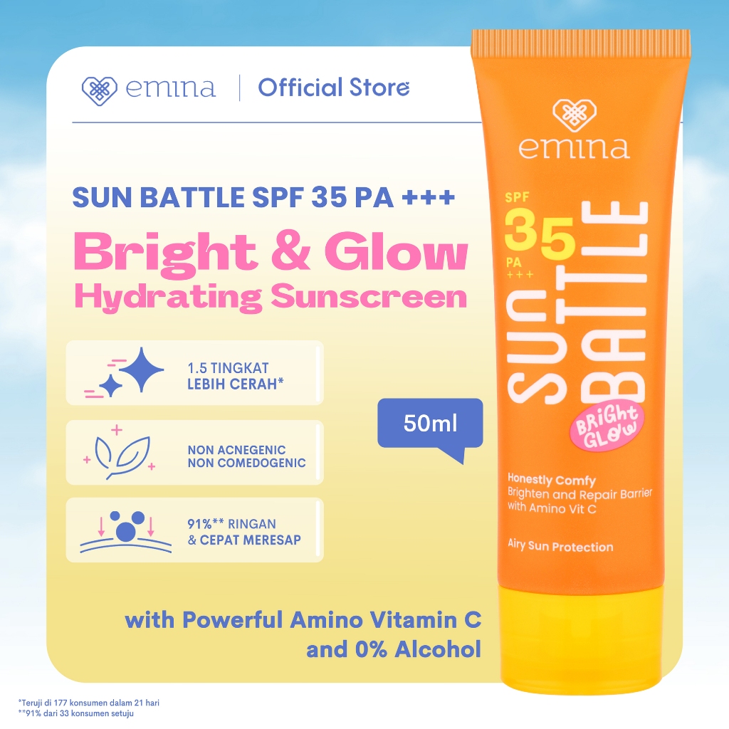 Emina Sun Battle Bright Glow SPF 35 PA+++ 50ml