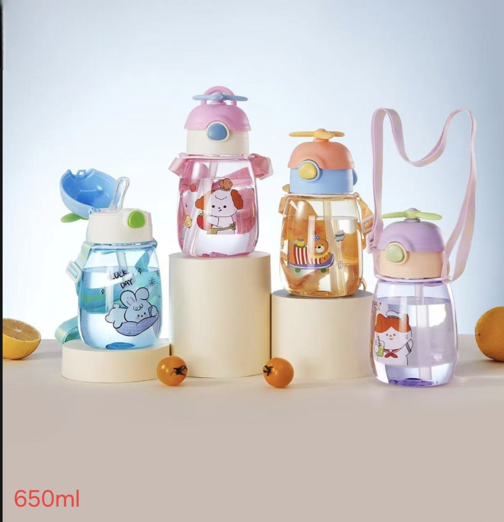 Botol Minum Anak Karakter Baling-Baling 650ml (FT-931) Free Sedotan + Tali Botol Minum Anak Karakter Baling-Baling 650ml (FT-931) Free Sedotan + Tali