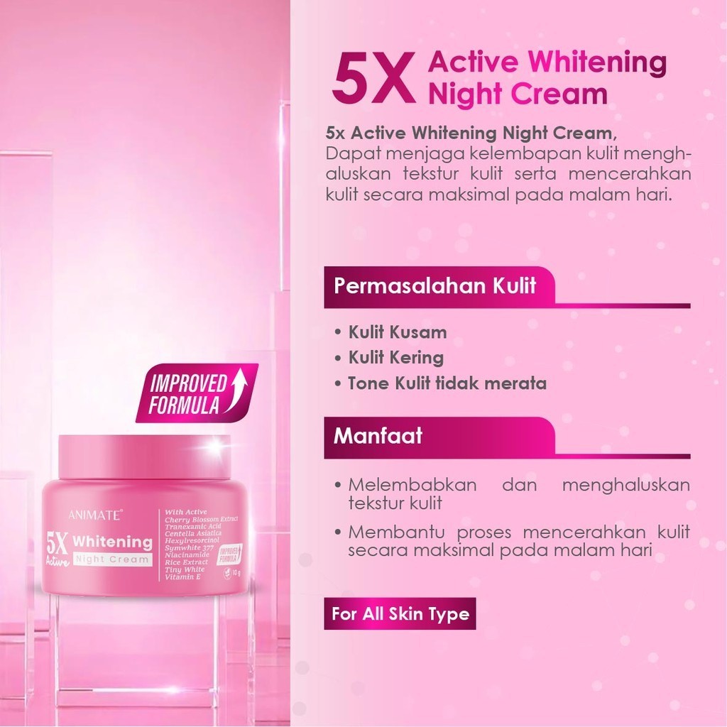Animate Bundling 2in1 Whitening Day Cream & Night Cream