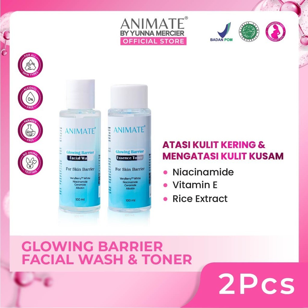 Animate Bundling 2in1 Glowing Barrier Facial Wash & Toner
