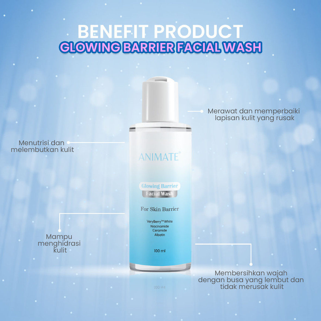 Animate Bundling 2in1 Glowing Barrier Facial Wash & Toner