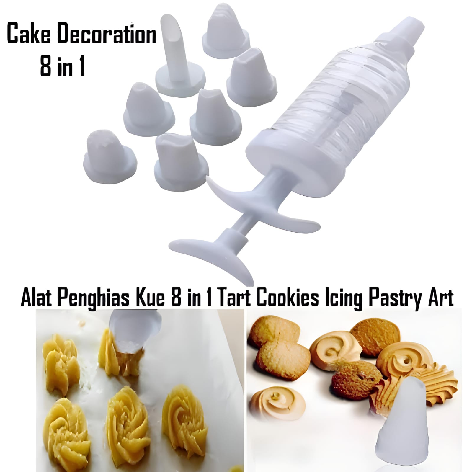 Cake Decorations 8in1 - Set Peralatan Hias Kue