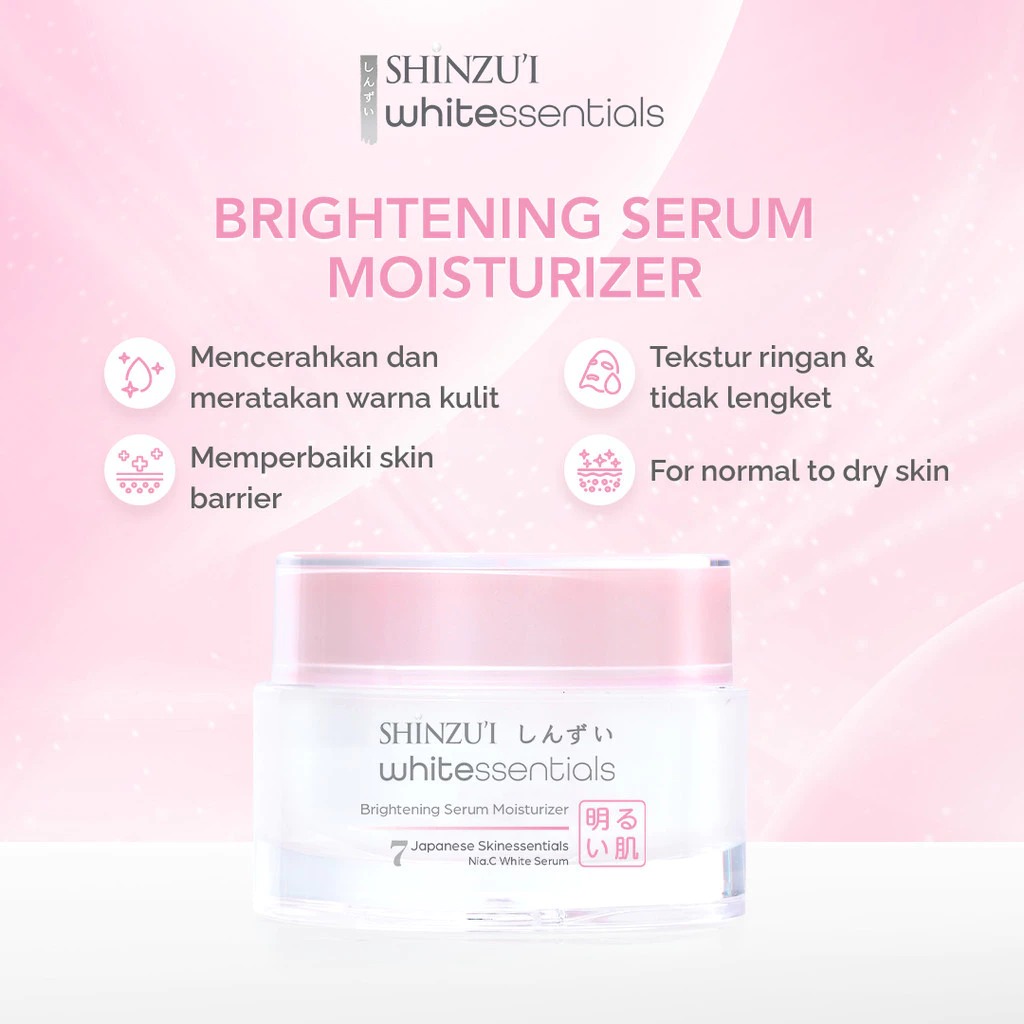 Shinzui Whitessentials Brightening Serum Moisturizer 15gr