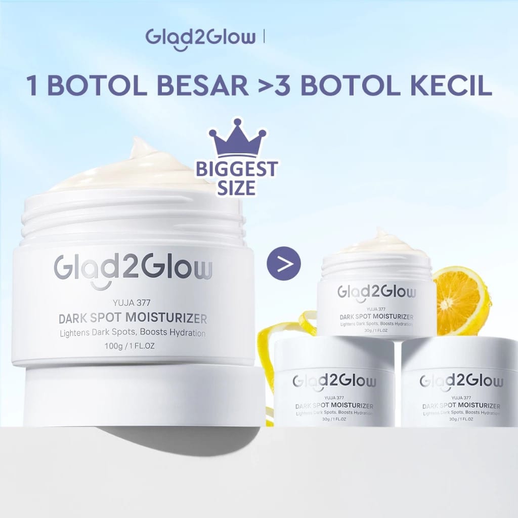 Glad 2 Glow Moisturizer - Yuja Symwhite 377 Dark Spot 100gr