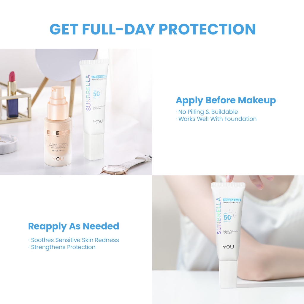 YOU Sunbrella Intensive Care Watery Sunscreen SPF 50+ PA++++ 30ml