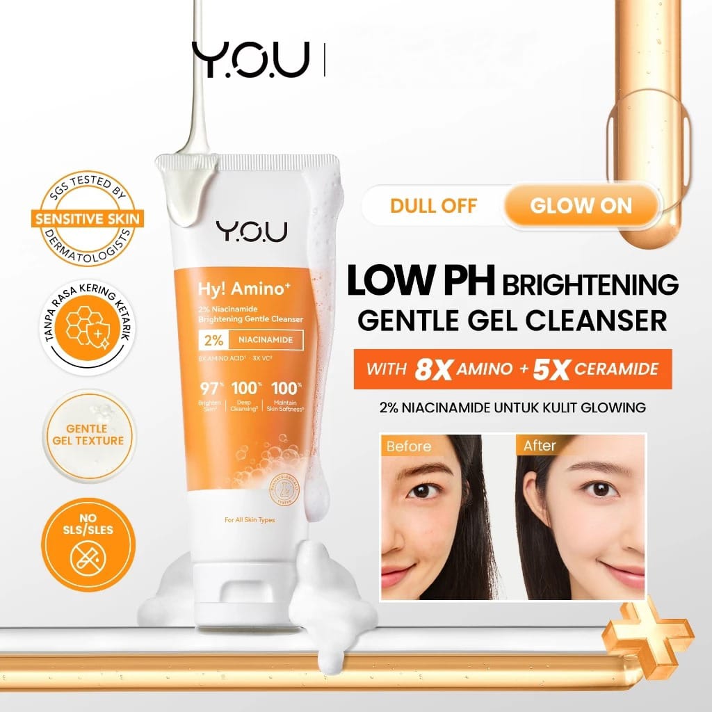 YOU Hy! Amino+ 2% Niacinamide Brightening Gentle Cleanser 100ml