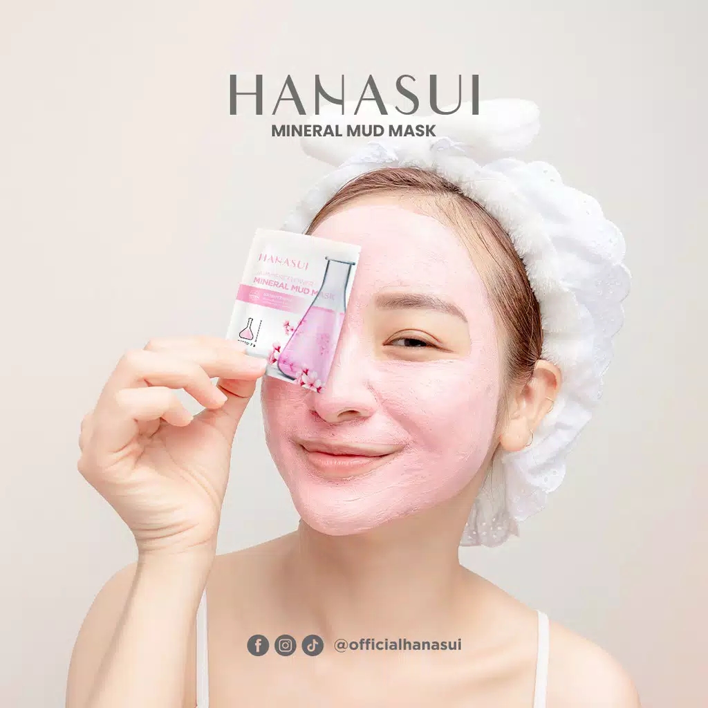 HANASUI Mineral Mud Mask Japanese Flower 7gr (Pink)