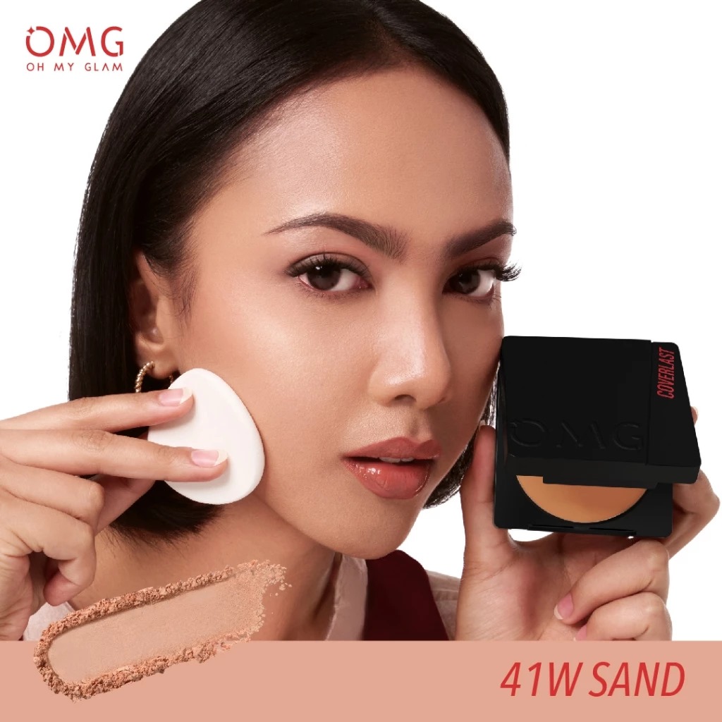 Oh My Glam Coverlast Two Way Cake - 41W Sand (OMG)