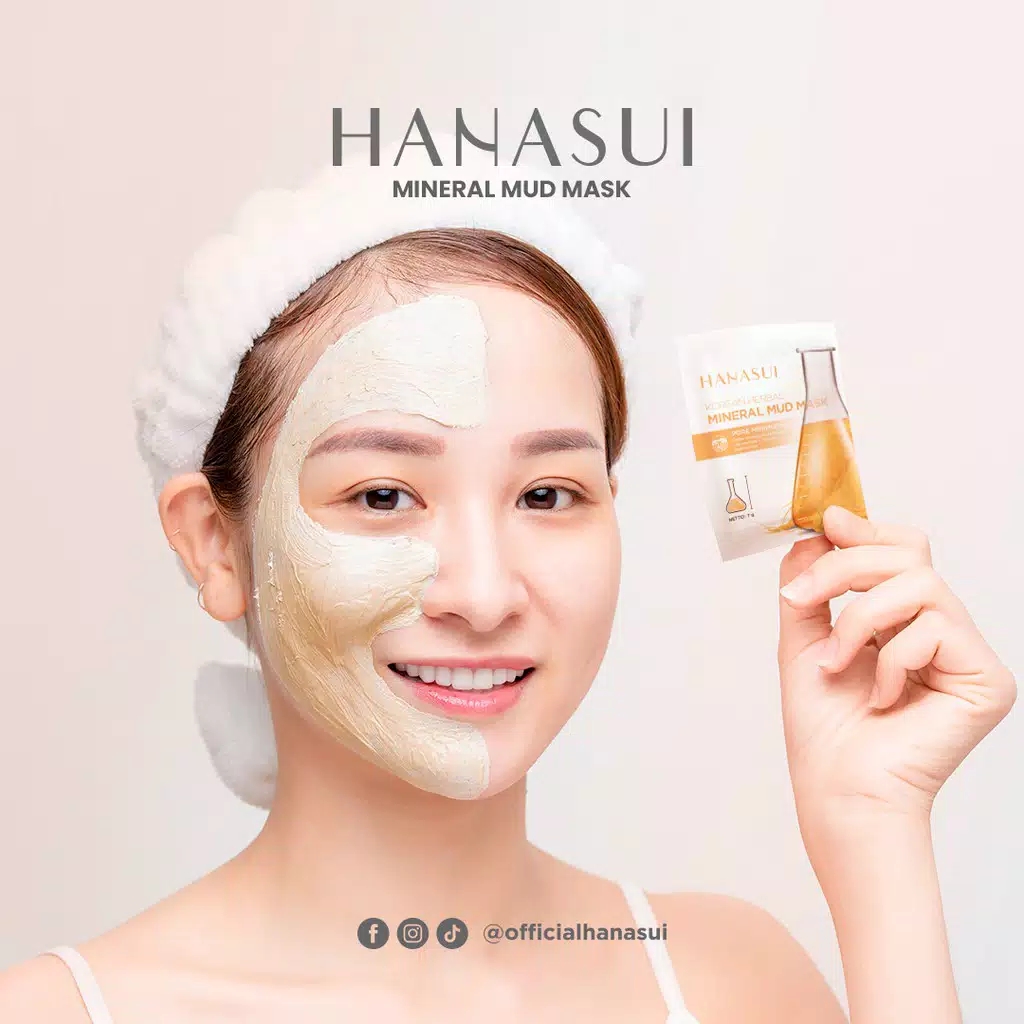 HANASUI Mineral Mud Mask Korean Herbal 7gr (Kuning)