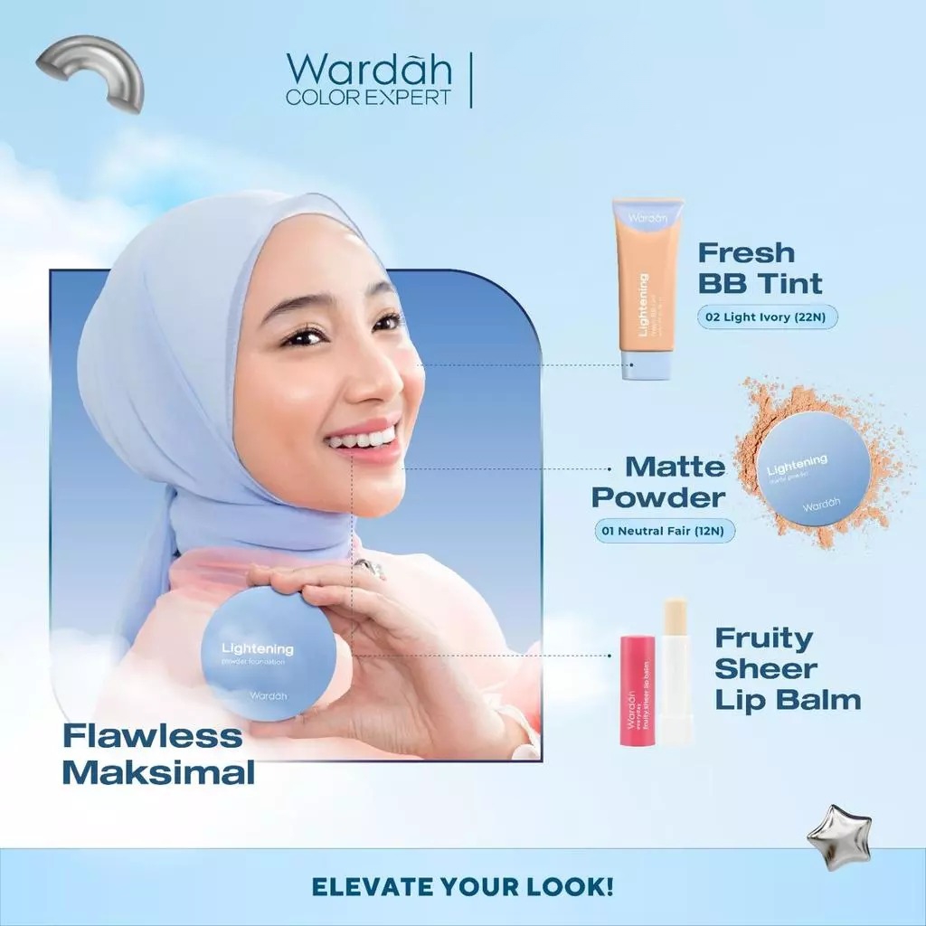 Wardah Lightening Fresh BB Tint 15ml - 02 Light Ivory (22N)