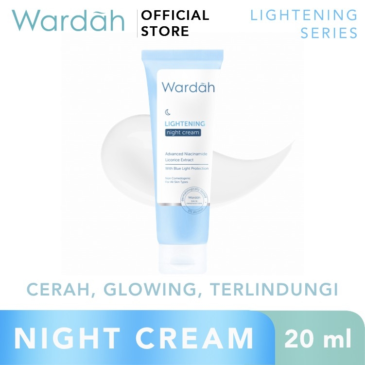 Wardah Lightening Night Cream Advanced Niacinamide 20ml Wardah Lightening Night Cream Advanced Niacinamide 20ml