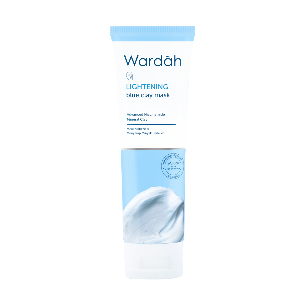 Wardah Lightening Blue Clay Mask 50ml Wardah Lightening Blue Clay Mask 50ml