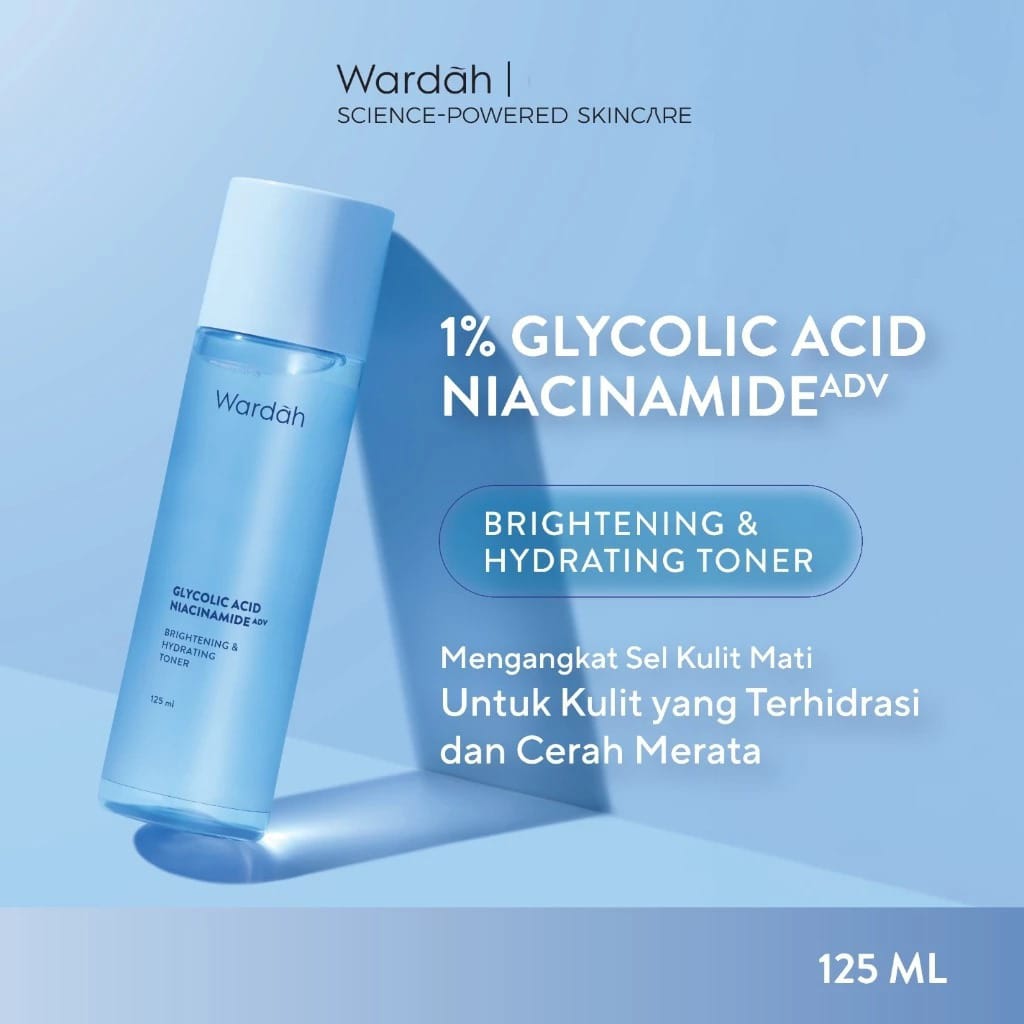 Wardah Glycolic Acid Brightening & Hydrating Toner 125ml Wardah Glycolic Acid Brightening & Hydrating Toner 125ml