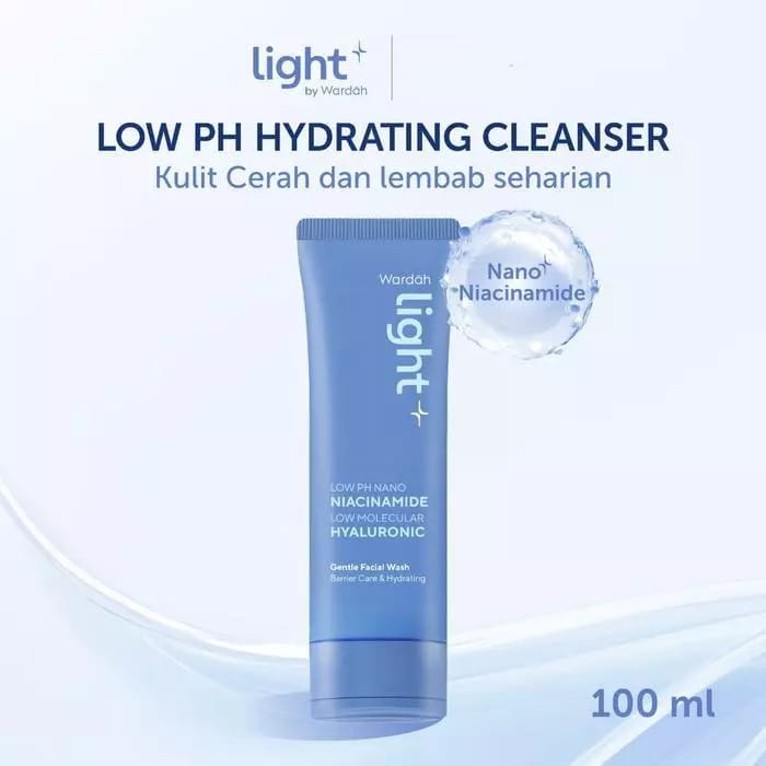 Wardah Light+ Low pH Nano Niacinamide Gentle Facial Wash 100ml