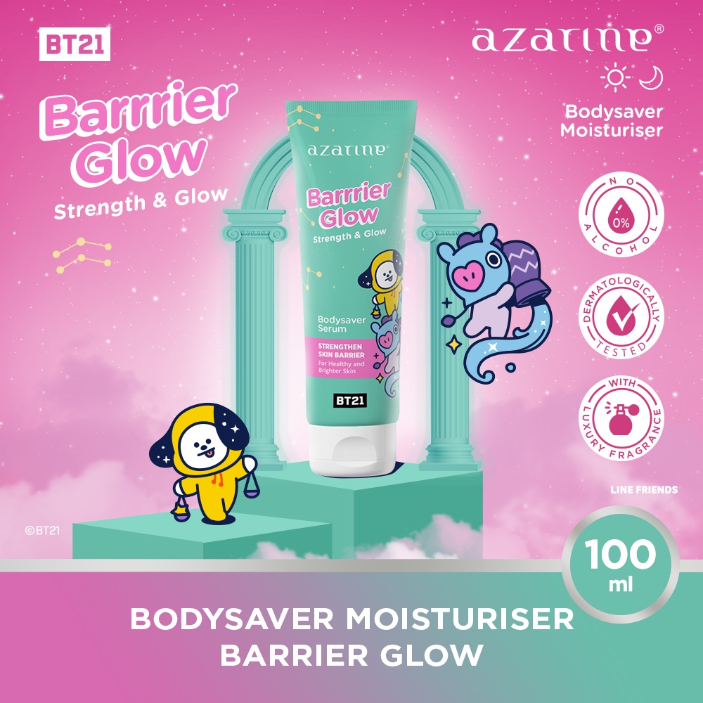 Azarine Bodysaver Serum 100ml - Barrier Glow (Hijau) *
