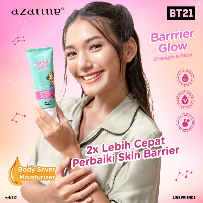 Azarine Bodysaver Serum 100ml - Barrier Glow (Hijau) *