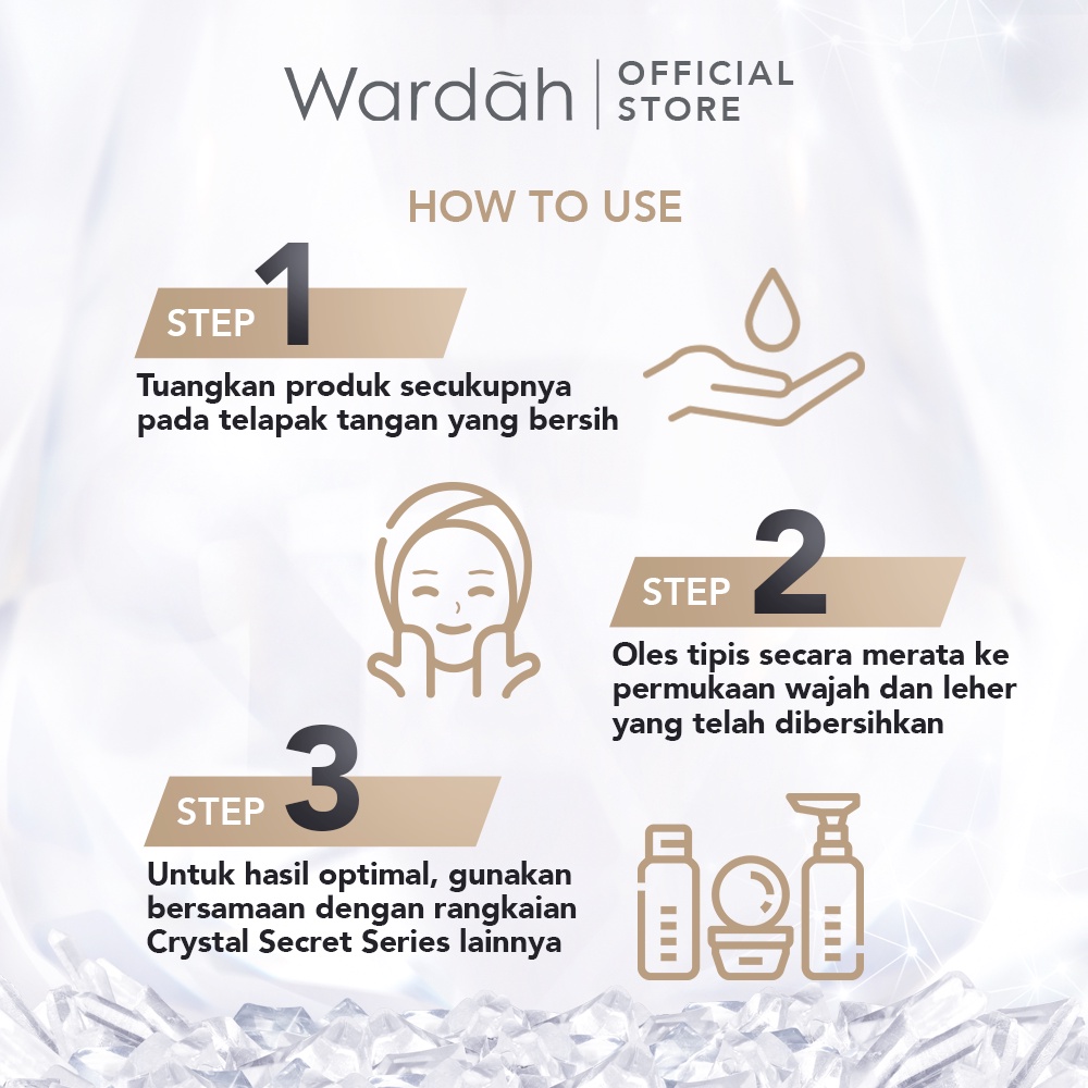 Wardah Crystal Secret Alpha Arbutin 5% Niacinamide SPF 35 PA+++ Night Moisturizer 30gr